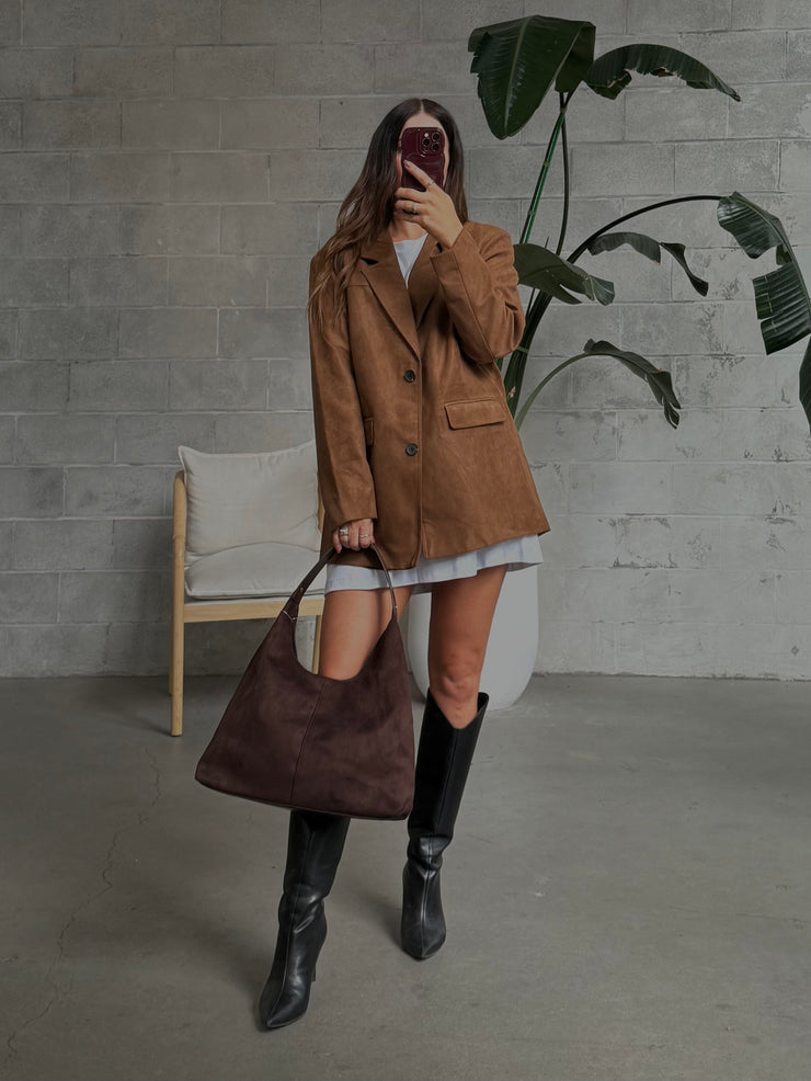 NOISY MAY Mocca Oversized T-shirt Dress