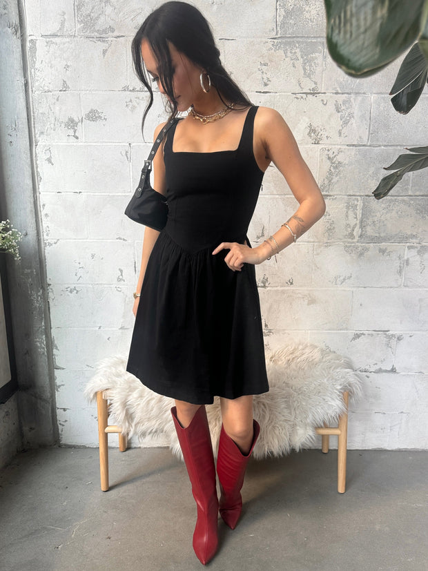 RD STYLE Helsi Drop Waist Mini Dress