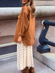 BRUNETTE THE LABEL Shania Oversized Denim Jacket / Shirt Dress