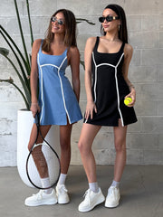 RD STYLE Fiona Contrast Trim Tennis Dress