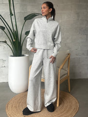 RD STYLE Vae Half Zip Sweater and Drawstring Pant Set