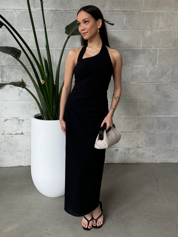 RUNAWAY THE LABEL Saphira Asymmetrical Long Midi Dress