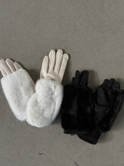 C'EST MOI 2 Piece Faux Fur Gloves