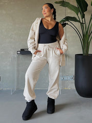 RD Style Cozy Fleece Boyfriend Jogger Sweatpant