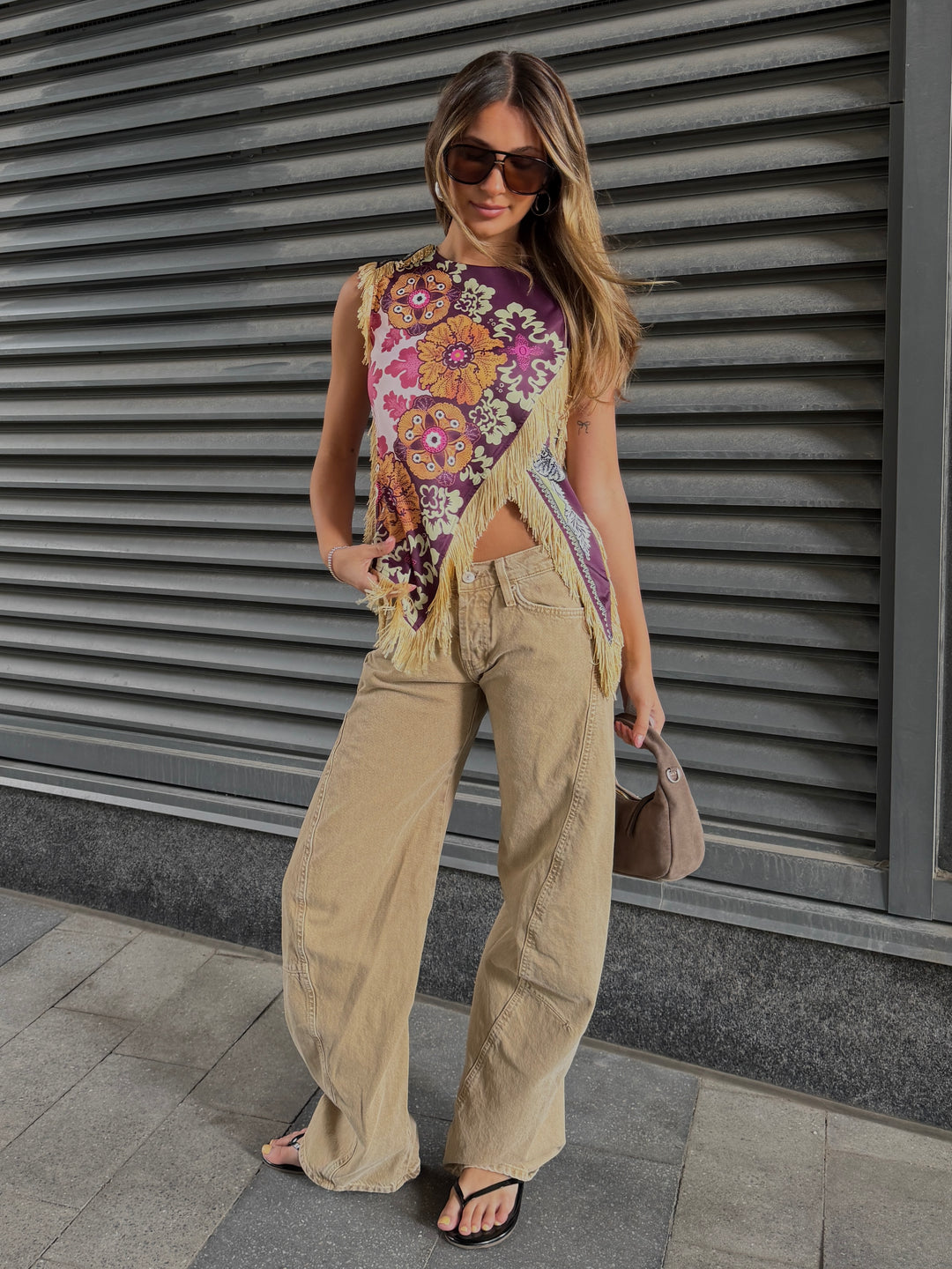 27 Fringed Floral Print Sleeveless Top – 27 Boutique