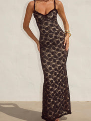 RUNAWAY THE LABEL Sarta Lace Maxi Dress