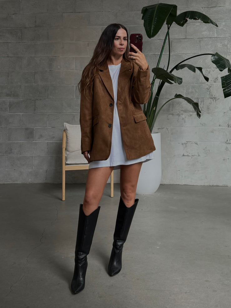 NOISY MAY Mocca Oversized T-shirt Dress