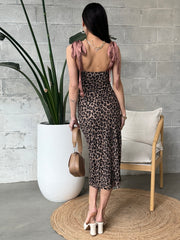 FREE PEOPLE Printed Got Glam Slip Dress