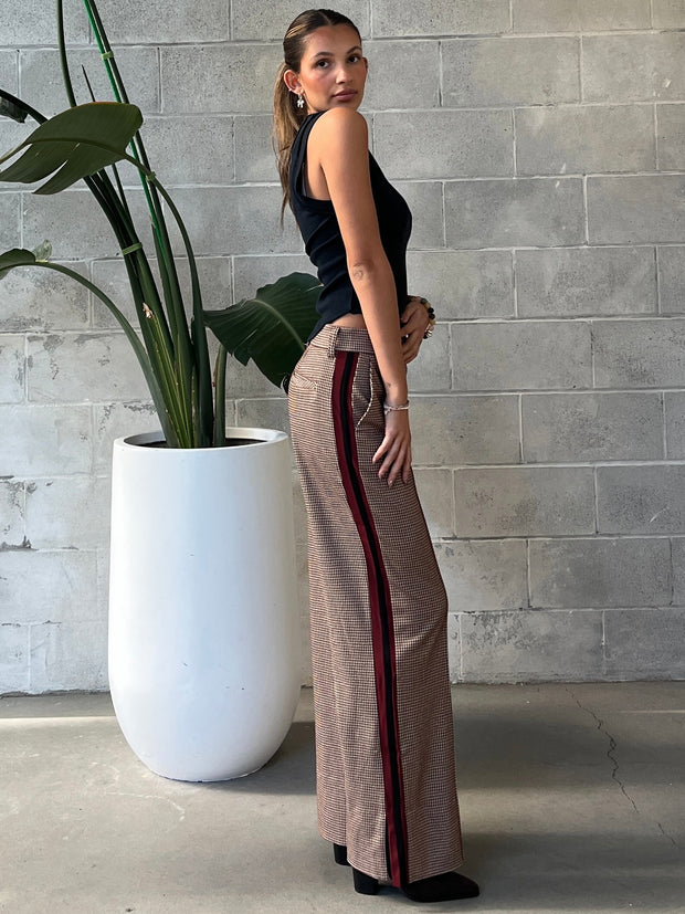 BLACK TAPE Striped Wide Leg Pant