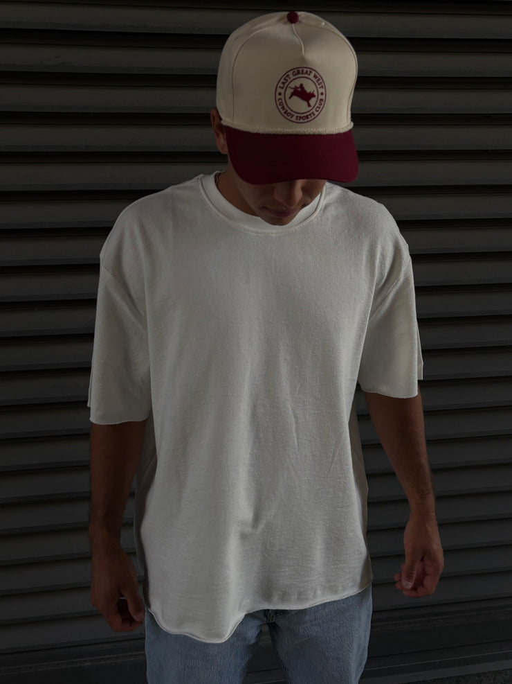 ONLY + SONS Men's Lenny Raw Edge Short Sleeve Tee