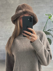 C'EST MOI Faux Fur Bucket Hat