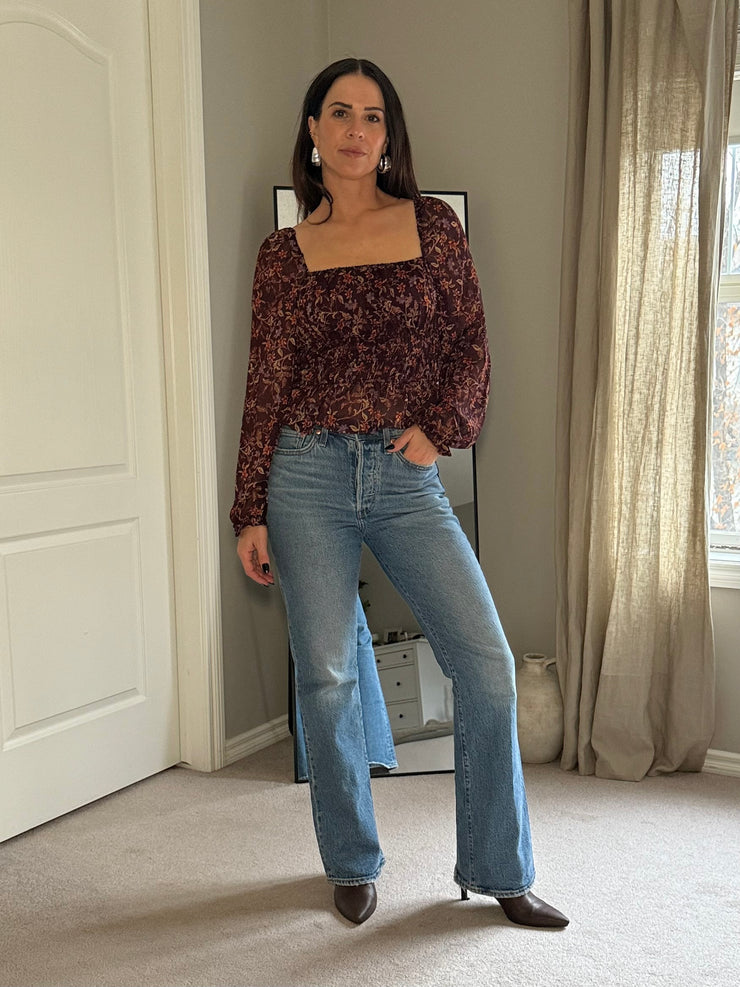 DEX Square Neck Blouse