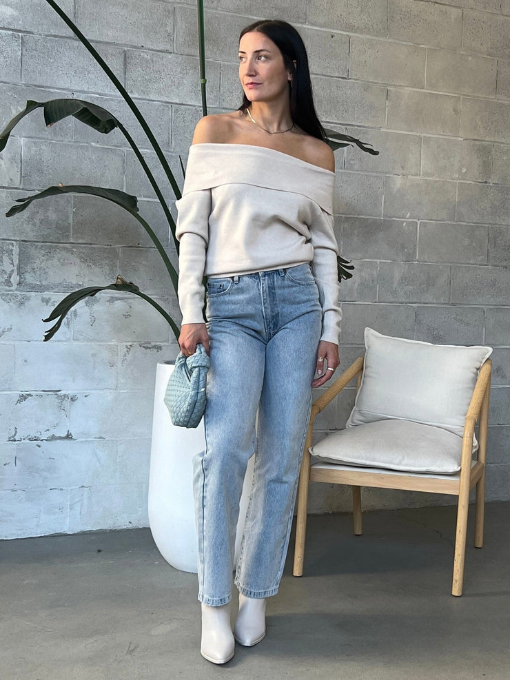 RD STYLE Angelique Off Shoulder Long Sleeve Top