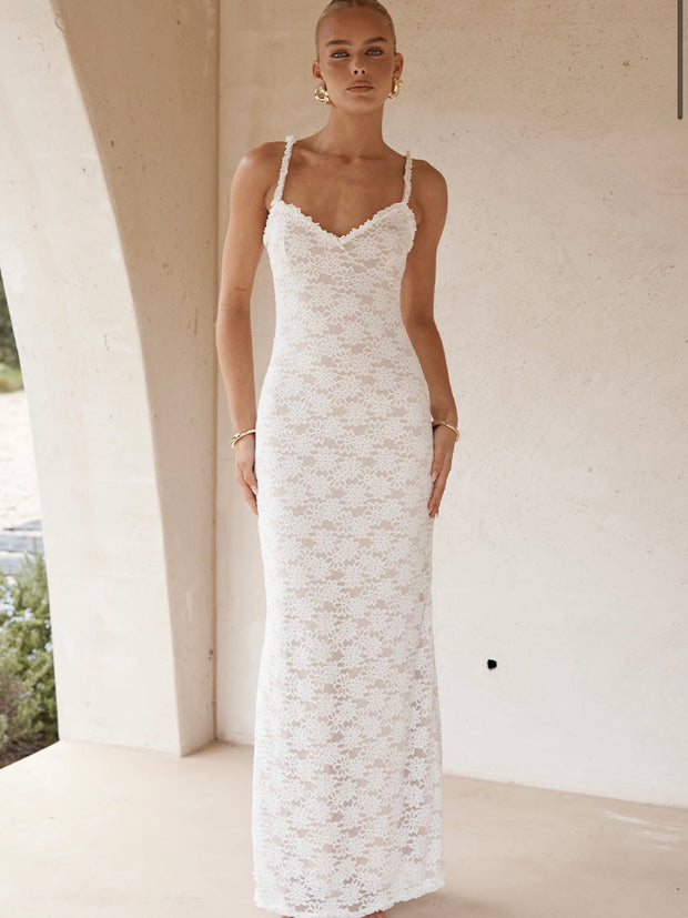 RUNAWAY THE LABEL Sarta Lace Maxi Dress
