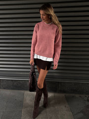 RD STYLE Hera Knit Crewneck Pullover Sweater