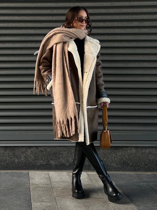 RD STYLE Nila Double Breasted Long Coat