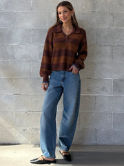SALTWATER LUXE Britta Striped Sweater