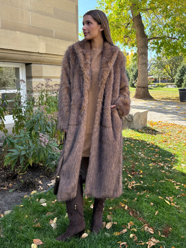 ONLY Dawn Faux Fur Long Coat