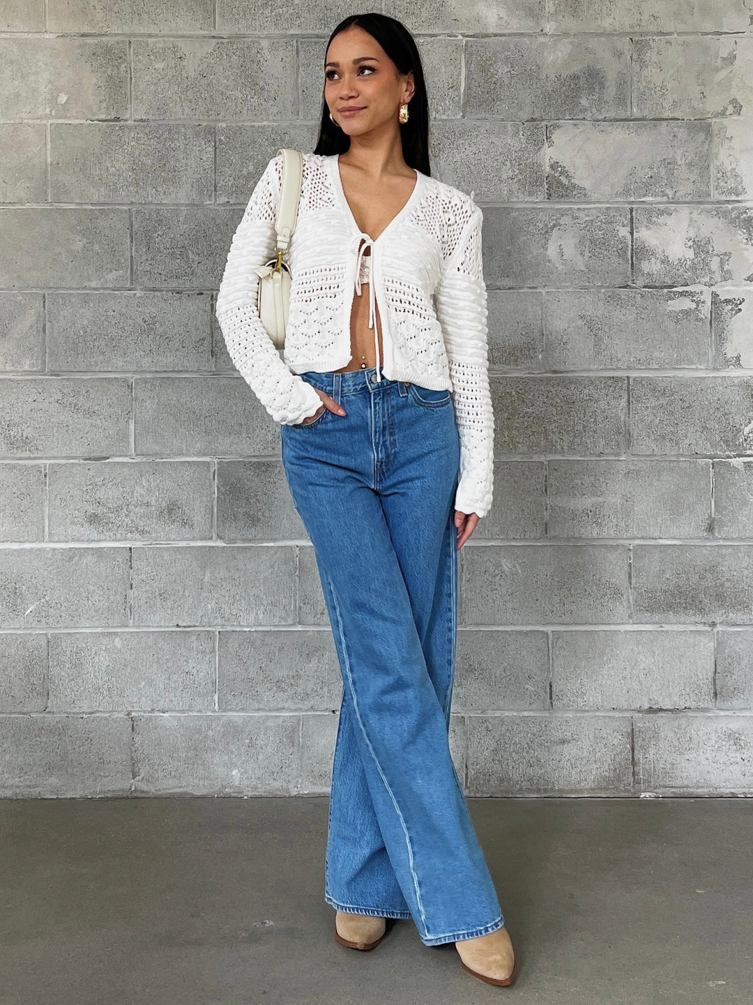 LEVI'S Ribcage Full Length Wide Leg Jean - Splash Zone – 27