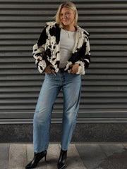 NOISY MAY Eve Cow Print Jacket