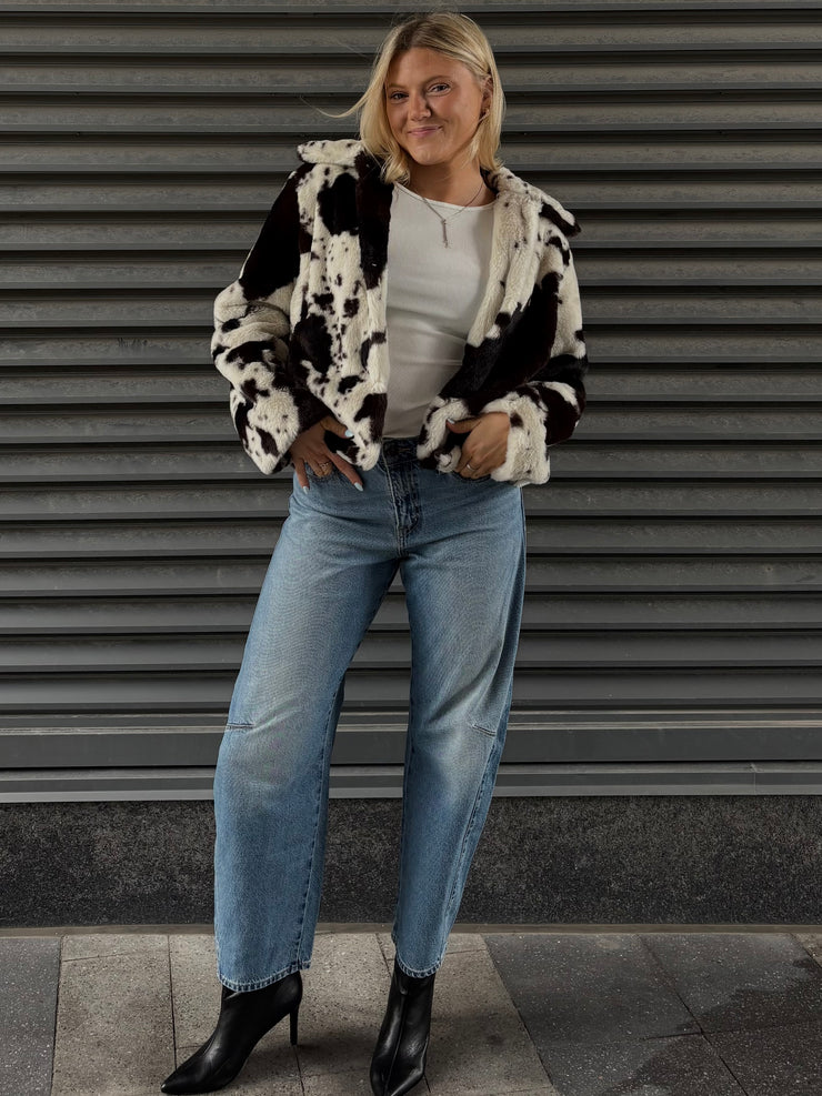 NOISY MAY Eve Cow Print Jacket