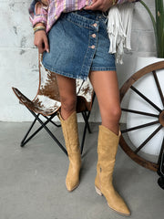 FREE PEOPLE Wynne Denim Skirt