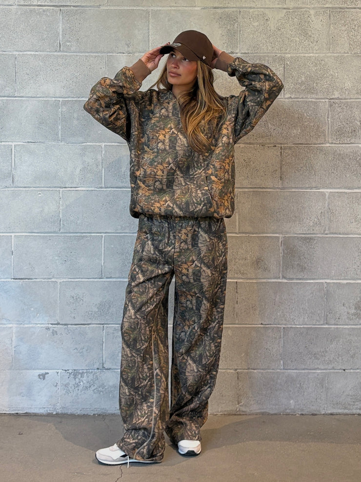 27 Camo Fleece Wide Leg Sweatpants