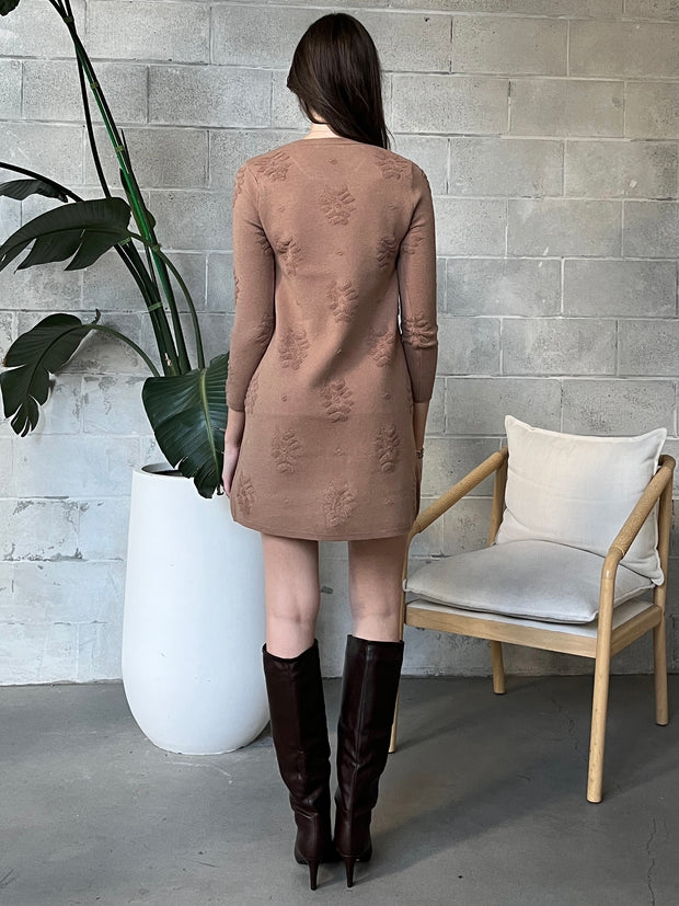 DEX Patterned Sweater Dress