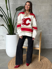 '47 BRAND NHL Calgary Flames Tri-Nilley 47 Unisex Lacer Hoodie