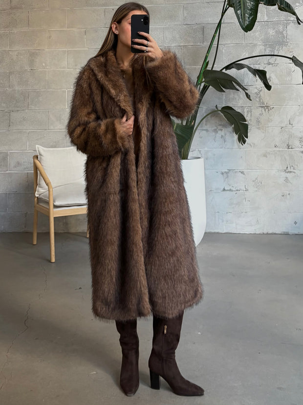 ONLY Dawn Faux Fur Long Coat