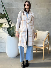 DEX Plaid Soft Long Coat
