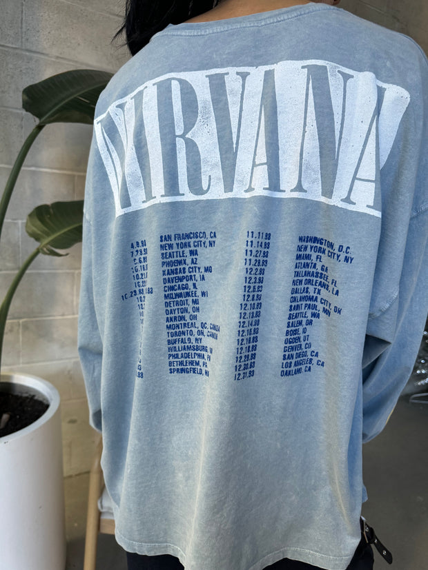 DAYDREAMER Nirvana 1993 Long Sleeve One Size Tour Tee