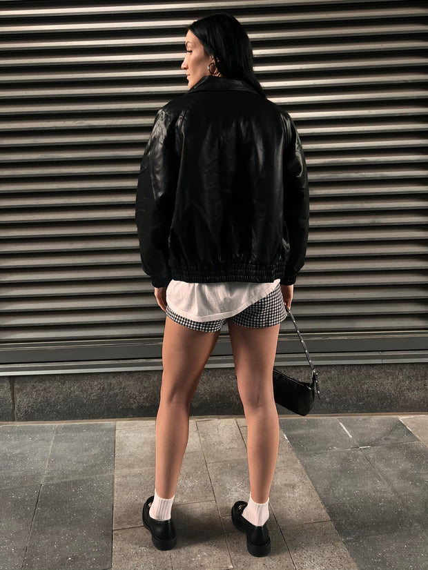 BRUNETTE THE LABEL Christine Oversized Bomber Jacket