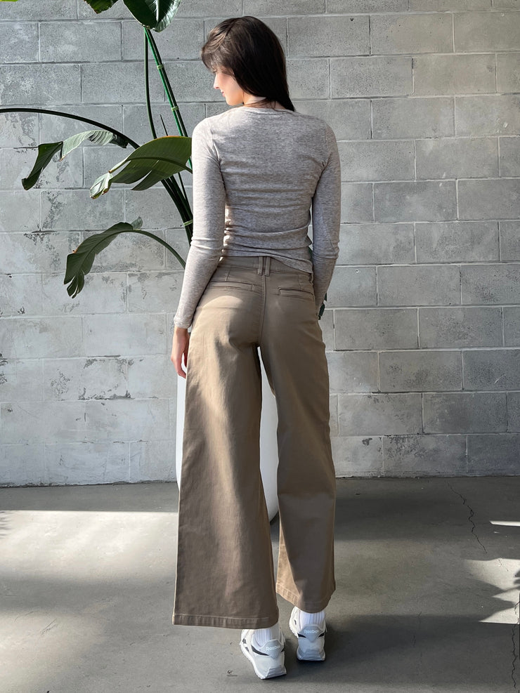 DEX High Waisted Twill Trouser