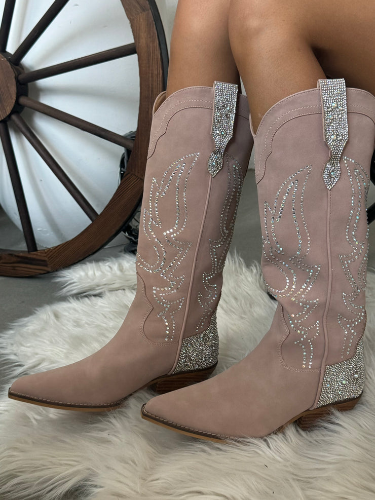 27 Gemma Rhinestone Western Cowboy Boot
