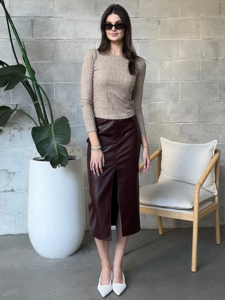 ROOM 34 Boatneck Textured Top