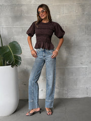 FREE PEOPLE Risk Taker Mid-Rise Straight