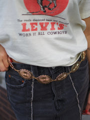 27 South Western Oval Concho Chain Belt