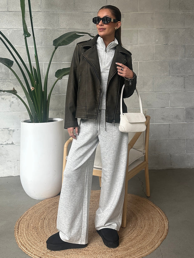 RD STYLE Vae Half Zip Sweater and Drawstring Pant Set