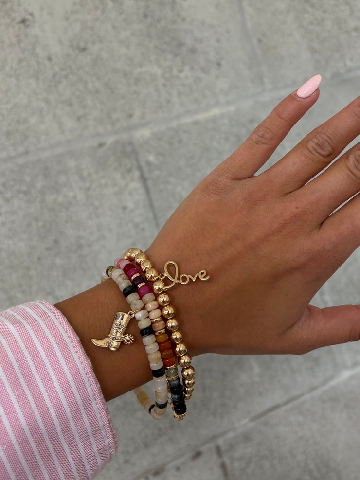 27 Western Charm Beaded 3 Piece Bracelet Set