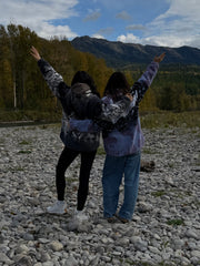 KUWALLA "Horsey Time" and "Wolf Pack" Unisex Sherpa Zip Up Jackets