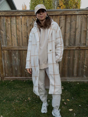 DEX Plaid Soft Long Coat