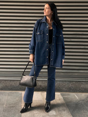 BRUNETTE THE LABEL Oversized Denim Jacket / Shirt Dress