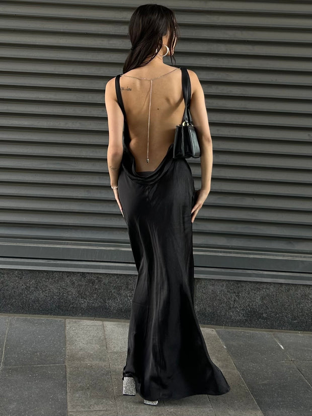 RUNAWAY THE LABEL Samsara Open Back Maxi Dress