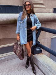 BRUNETTE THE LABEL Shania Oversized Denim Jacket / Shirt Dress