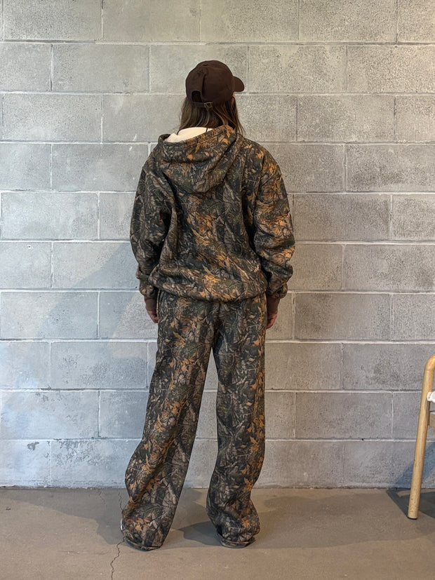 27 Camo Fleece Wide Leg Sweatpants