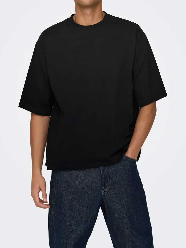ONLY + SONS Men's Millenium Oversized Short Sleeve Tee