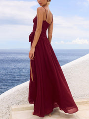 RUNAWAY THE LABEL Danika Side Slit Maxi Dress