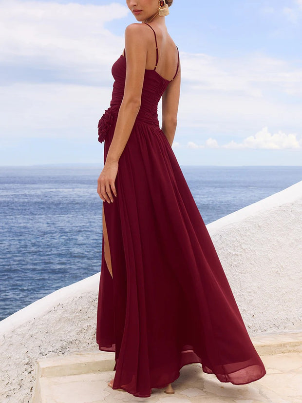 RUNAWAY THE LABEL Danika Side Slit Maxi Dress