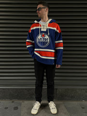 '47 BRAND NHL Edmonton Oilers Vintage '47 Lacer Hoodie